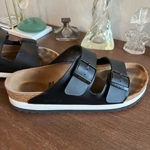 Birkenstock by Papillio Arizona platform sandal.